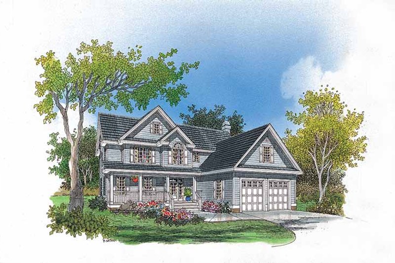 House Plan Design - Country Exterior - Front Elevation Plan #929-435