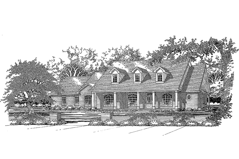 House Design - Country Exterior - Front Elevation Plan #472-195