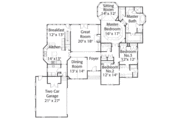 European Style House Plan - 3 Beds 2.5 Baths 2770 Sq/Ft Plan #429-2 