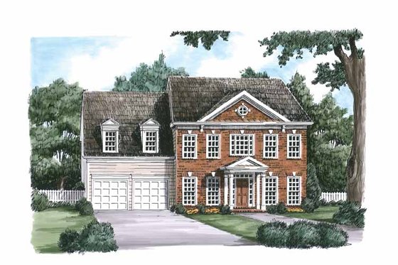 Exterior - Front Elevation 3 for Classical House Plan #927-617 - 5 bed, 3 bath