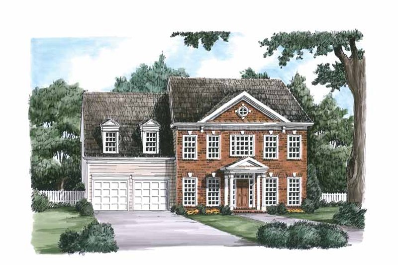 House Blueprint - Exterior - Front Elevation 3 for Classical House Plan #927-617 - 5 bed, 3 bath