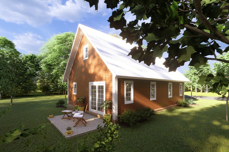 Dream House Plan - Exterior - Other Elevation 2 for Cabin House Plan #513-2208 - 2 bed, 2 bath
