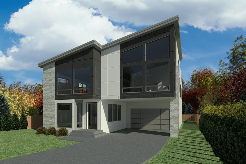 House Blueprint - Exterior - Other Elevation for Contemporary House Plan #1066-120 - 4 bed, 3 bath