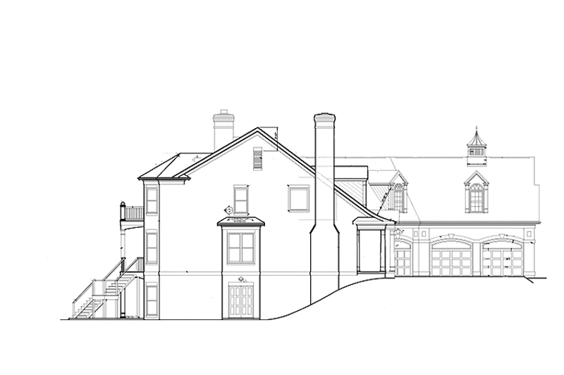 Dream House Plan - Exterior - Other Elevation 1 for Classical House Plan #453-329 - 3 bed, 3.5 bath