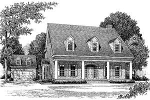 House Plan Design - Exterior - Front Elevation for Classical House Plan #453-333 - 5 bed, 4.5 bath