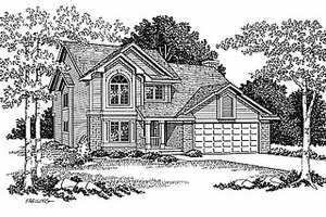 Traditional Exterior - Front Elevation Plan #70-242