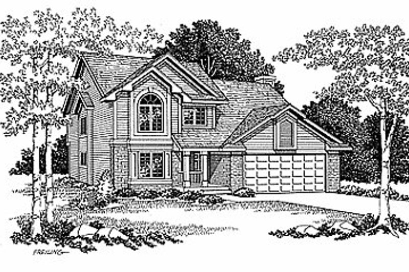 Home Plan - Traditional Exterior - Front Elevation Plan #70-242