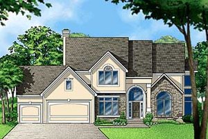 Traditional Exterior - Front Elevation Plan #67-591