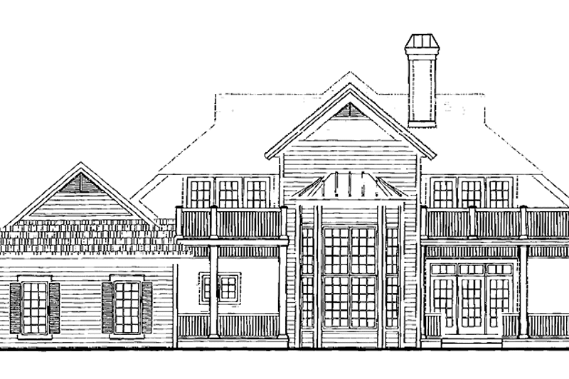 Home Plan - Exterior - Rear Elevation for Victorian House Plan #930-222 - 3 bed, 2.5 bath
