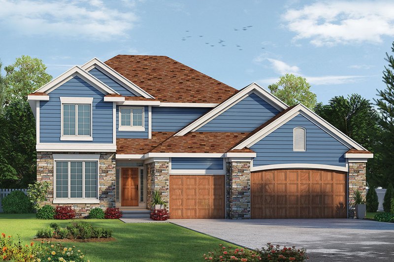 Home Plan - Traditional Exterior - Front Elevation Plan #20-2083
