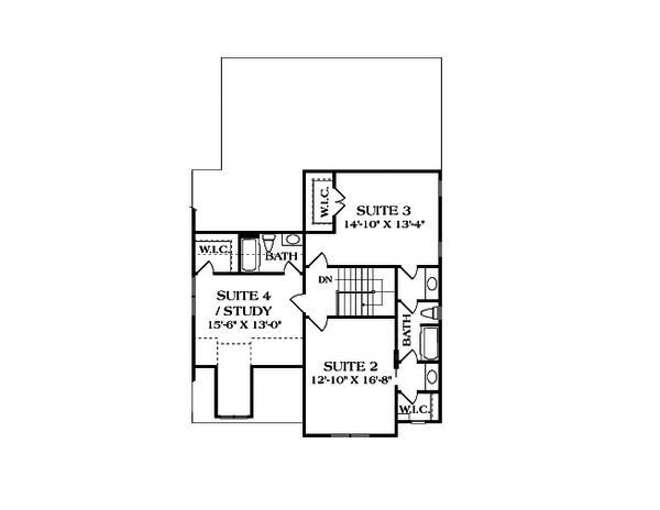 Architectural House Design - Craftsman Floor Plan - Upper Floor Plan #453-9