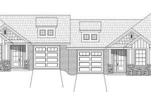Exterior - Front Elevation 3 for Craftsman House Plan #932-27 - 4 bed, 4 bath