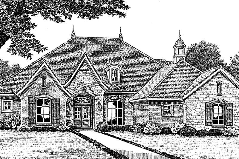 Home Plan - Exterior - Front Elevation 3 for Classical House Plan #310-1206 - 3 bed, 2.5 bath