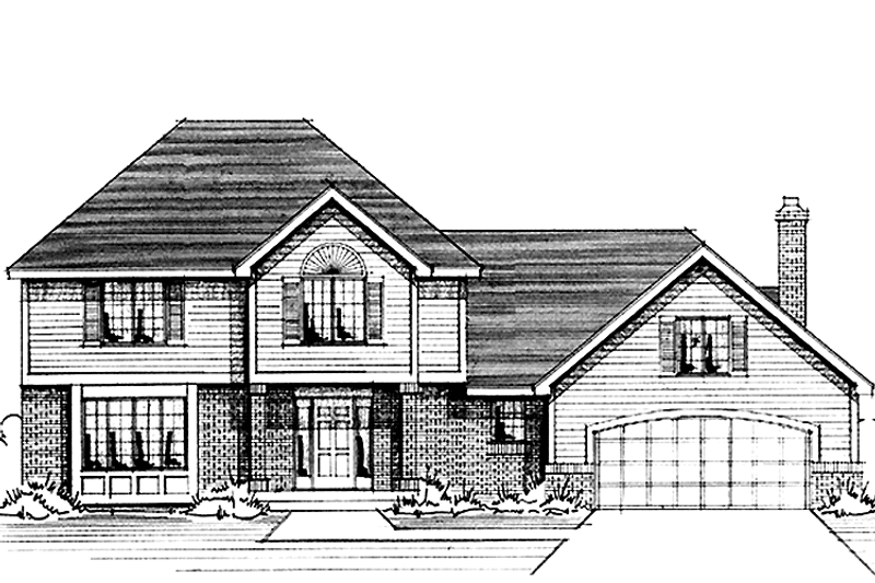 Dream House Plan - Exterior - Front Elevation 3 for Colonial House Plan #51-850 - 4 bed, 2.5 bath