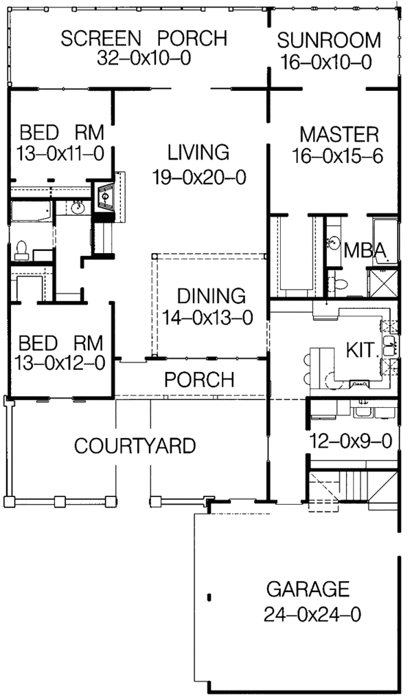 Dream House Plan - Country Floor Plan - Main Floor Plan #15-326