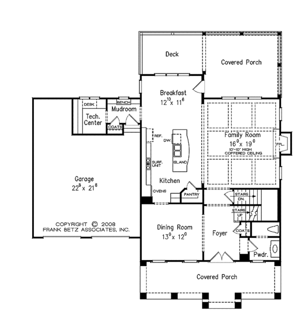 Architectural House Design - Traditional Floor Plan - Main Floor Plan #927-940