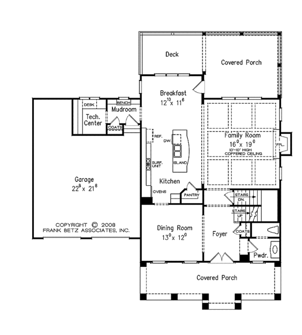 House Design - Traditional Floor Plan - Main Floor Plan #927-940