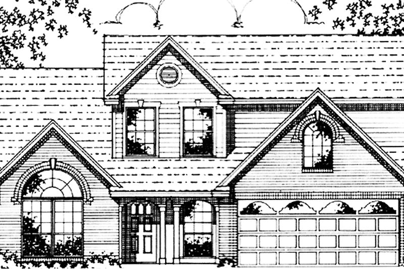 Dream House Plan - Country Exterior - Front Elevation Plan #42-633