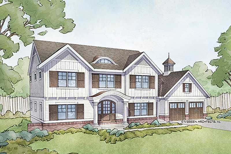 Colonial Style House Plan - 4 Beds 2.5 Baths 2608 Sq/Ft Plan #928-289 ...