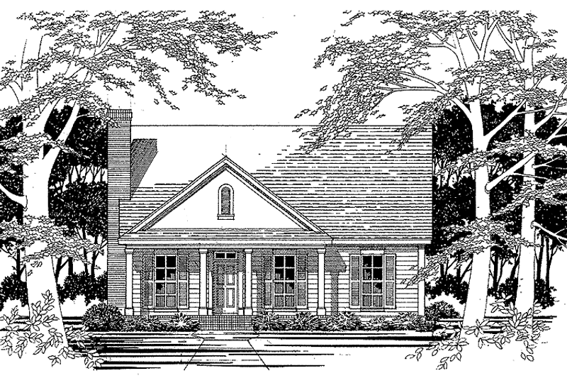 Home Plan - Colonial Exterior - Front Elevation Plan #472-236