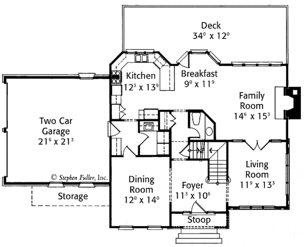 Home Plan - Country Floor Plan - Main Floor Plan #429-362