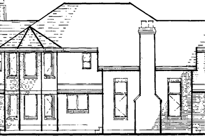 Dream House Plan - Exterior - Rear Elevation for Traditional House Plan #47-726 - 3 bed, 3.5 bath