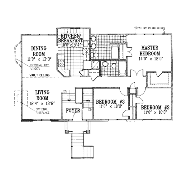 House Plan Design - Traditional Floor Plan - Main Floor Plan #953-126