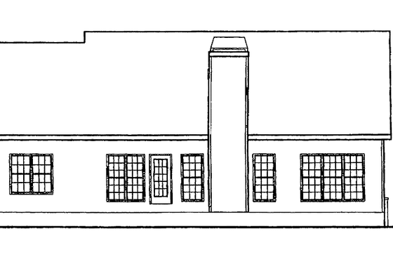 Exterior - Rear Elevation for Country House Plan #927-377 - 3 bed, 2 bath