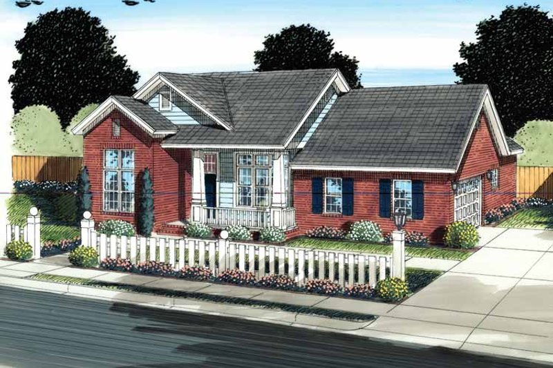 Dream House Plan - Traditional Exterior - Front Elevation Plan #513-2132