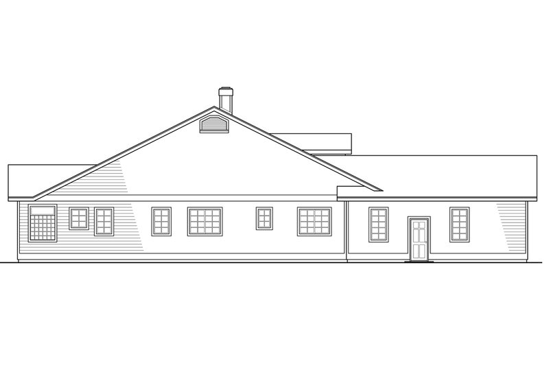 Home Plan - Exterior - Other Elevation for Traditional House Plan #124-172 - 3 bed, 2 bath