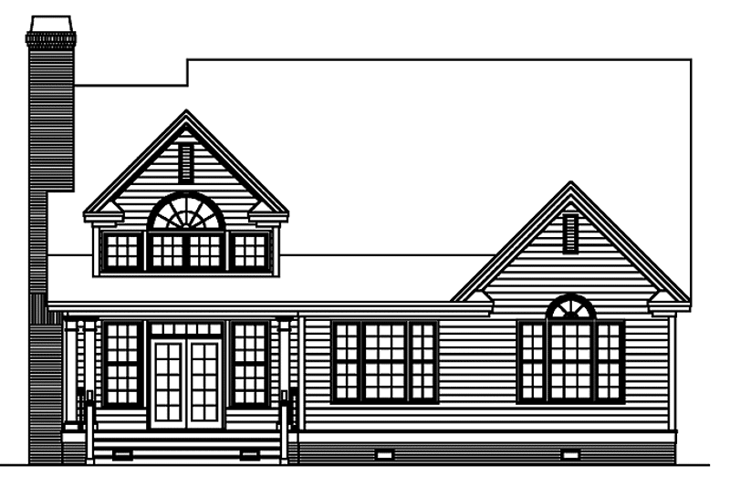 Dream House Plan - Exterior - Rear Elevation for Country House Plan #929-697 - 3 bed, 2.5 bath