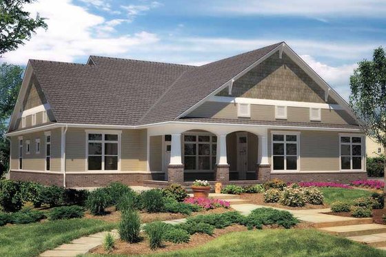 Exterior - Rear Elevation for Contemporary House Plan #11-272 - 3 bed, 3.5 bath