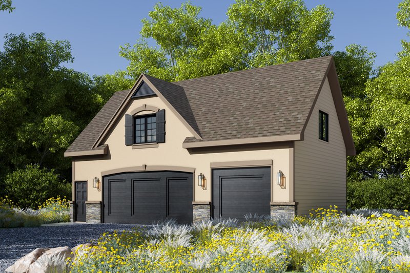 Traditional Style House Plan - 1 Beds 1 Baths 1404 Sq/Ft Plan #20-2310 Exterior