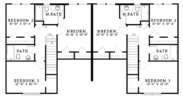 Home Plan - Country Floor Plan - Upper Floor Plan #17-2756