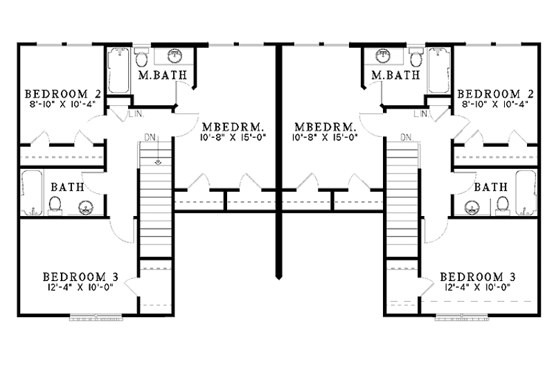 House Plan Design - Floor Plan - Upper Floor for Country House Plan #17-2756 - 6 bed, 4 bath