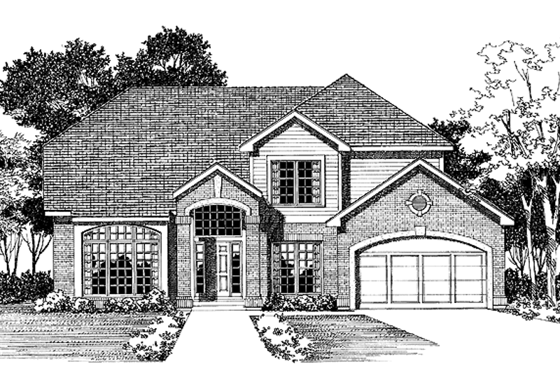 Architectural House Design - Traditional Exterior - Front Elevation Plan #72-938