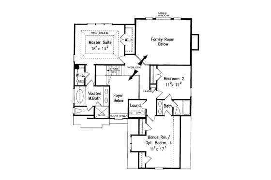Floor Plan - Upper Floor for Country House Plan #927-829 - 3 bed, 3 bath