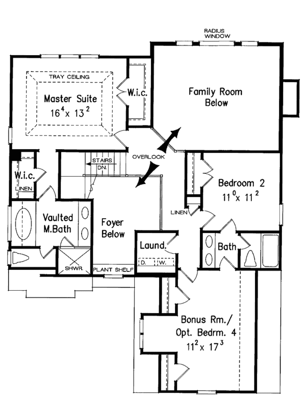 Home Plan - Country Floor Plan - Upper Floor Plan #927-829