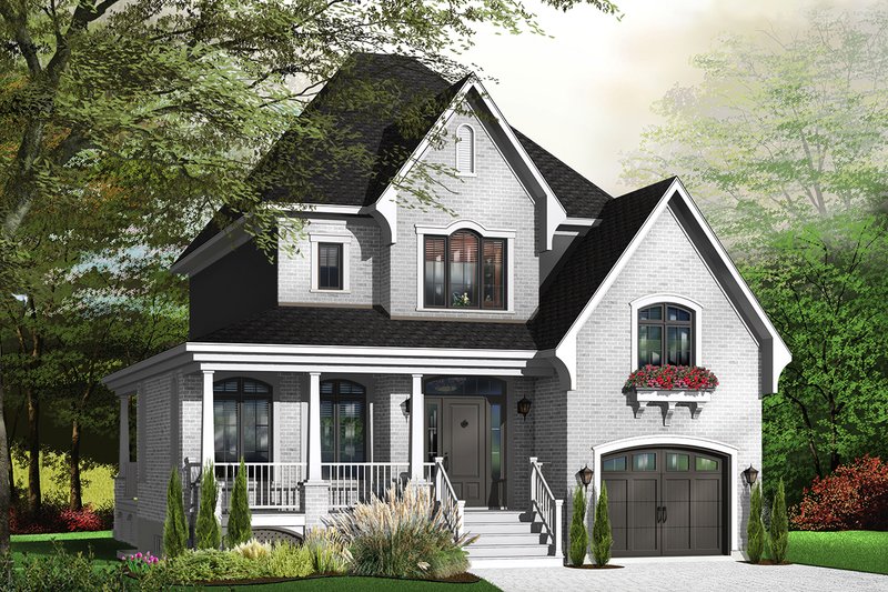 Home Plan - Farmhouse Exterior - Front Elevation Plan #23-807