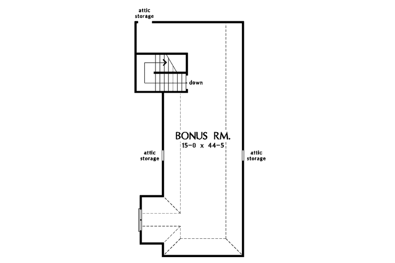 Home Plan - Floor Plan - Other Floor for Craftsman House Plan #929-767 - 3 bed, 2 bath