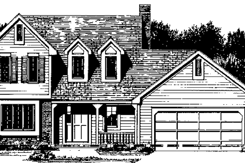 Architectural House Design - Country Exterior - Front Elevation Plan #1001-118
