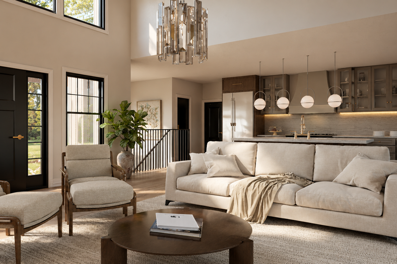 Architectural House Design - Interior - Family Room 1 for Modern House Plan #1064-472 - 1 bed, 1.5 bath