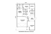 Ranch Style House Plan - 3 Beds 2 Baths 1234 Sq/Ft Plan #116-258 