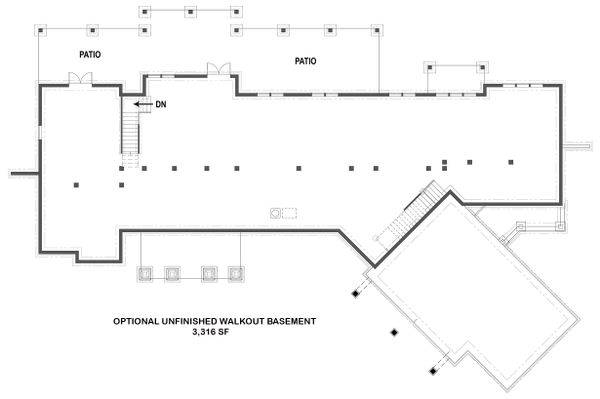 House Design - Optional Unfinished Basement