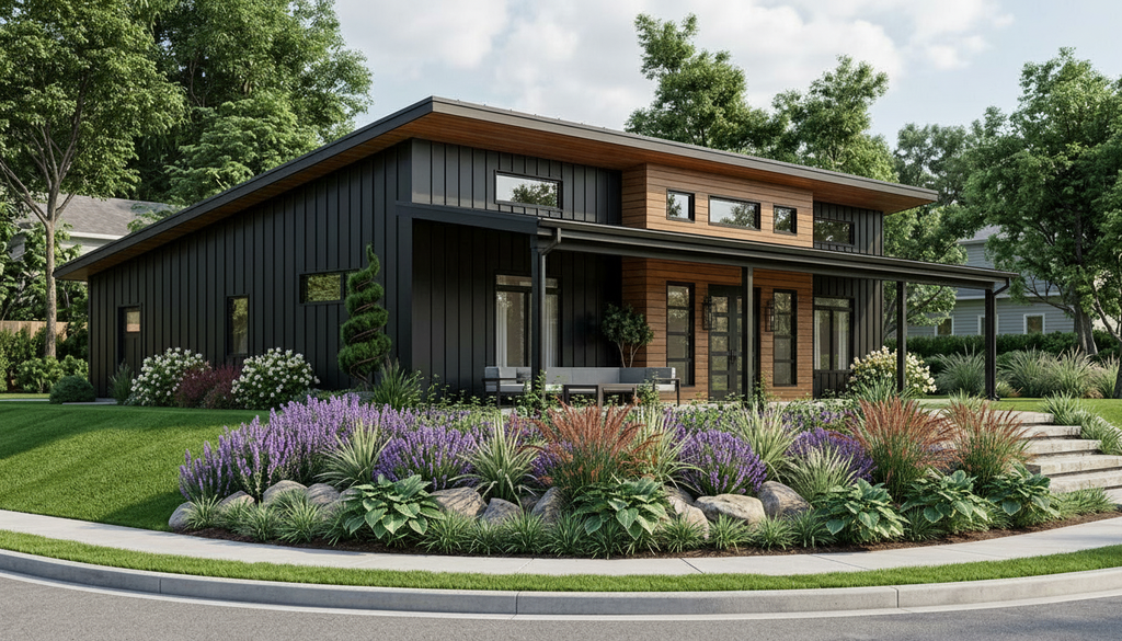 Exterior - Front Elevation 2 for Contemporary House Plan #1064-290 - 3 bed, 2 bath