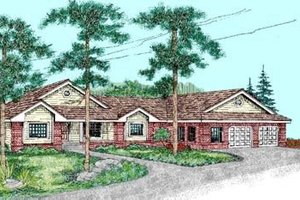 Traditional Exterior - Front Elevation Plan #60-239
