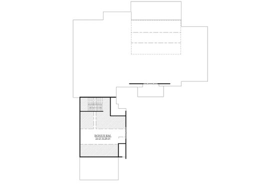 Floor Plan - Upper Floor for Craftsman House Plan #1071-22 - 3 bed, 2.5 bath