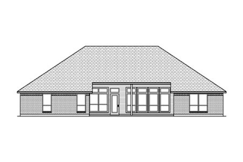 Home Plan - Exterior - Rear Elevation for Traditional House Plan #84-478 - 3 bed, 2 bath