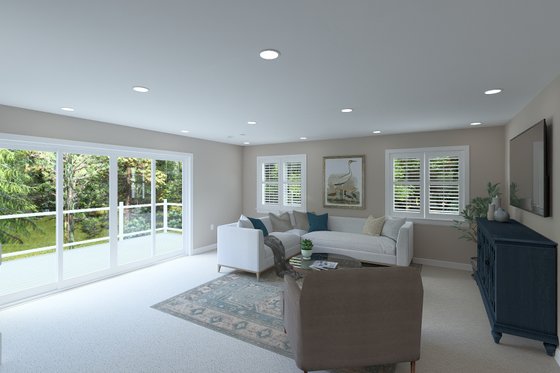 Interior - Family Room for Barndominium House Plan #1060-379 - 1 bed, 1.5 bath