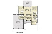 Craftsman Style House Plan - 3 Beds 2 Baths 1808 Sq/Ft Plan #1070-46 